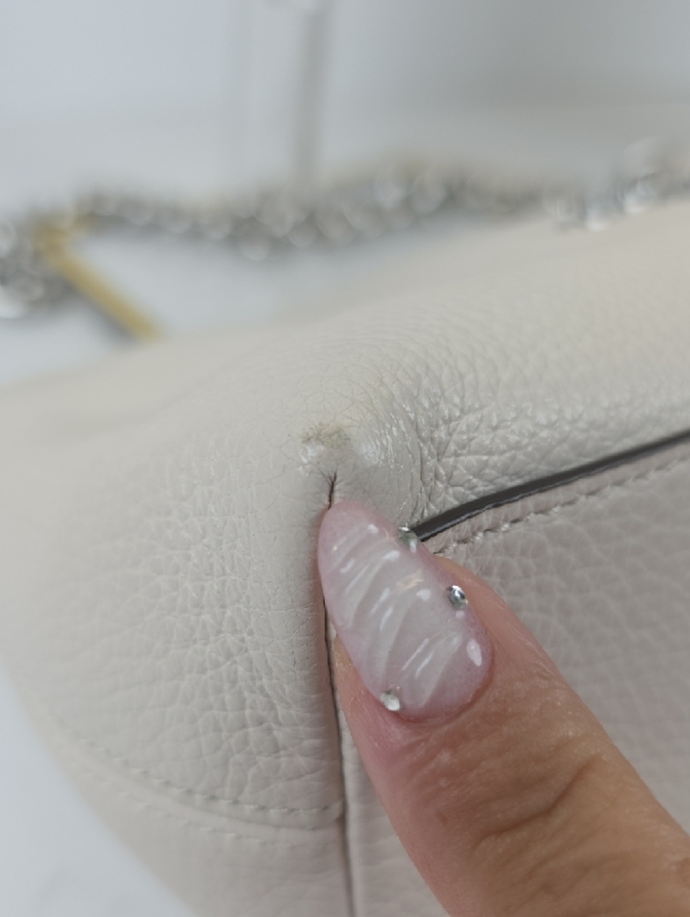 Coach Charlotte Hobo White Ivory Shoulder Hand Bag - Picture 11 of 13